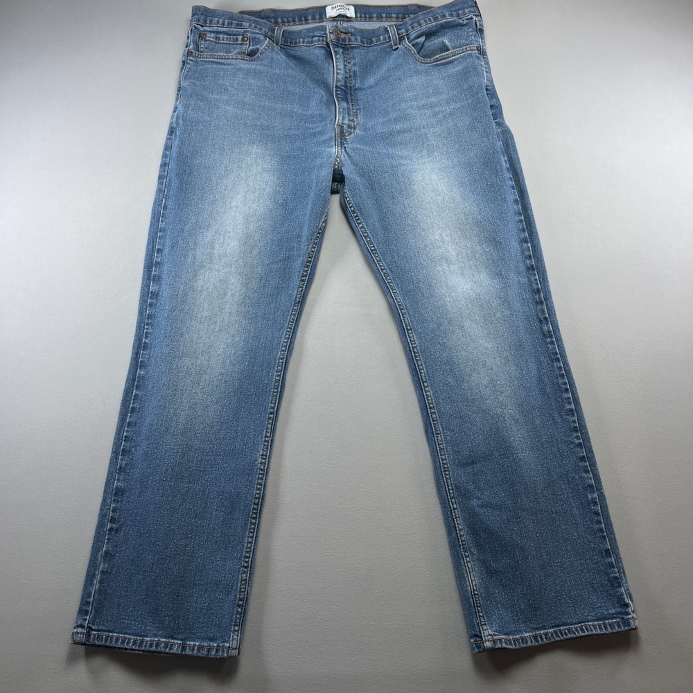 Levi's Denizen Jeans Men's 42x30 Blue Denim Medium Wash 5-Pockets Whiskered Boho